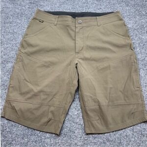 Kuhl Renegade Shorts 38 Khaki Cargo Hiking Outdoor Stretch Performance
